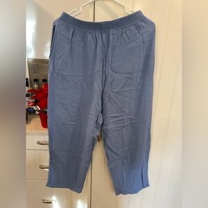 Women's Blue Gingham Pants